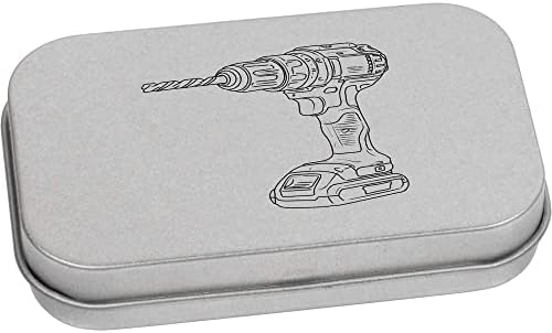 Azeeda 'Brill elétrica' Metal Articled Stationery Tin / Storage Box