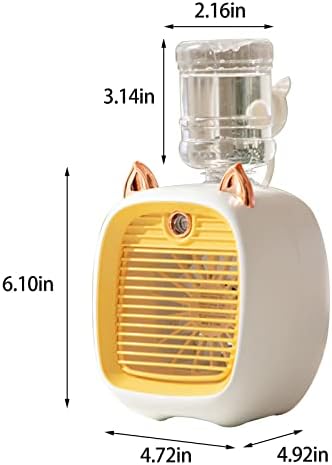Air Condicionado portátil - Fan de ar condicionado de ar condicionado de água engraçado, fofo de ar condicionado USB