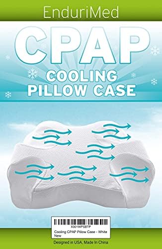 Economizado economizou 10% no travesseiro de travesseiro CPAP CPAP CASA - Padrão branco - tecido de resfriamento, azul - tecido