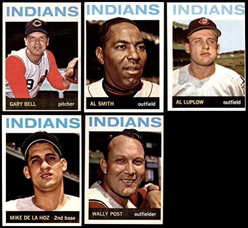 1964 Topps Cleveland Indians, perto da equipe, estabeleceu os índios de Cleveland Exins