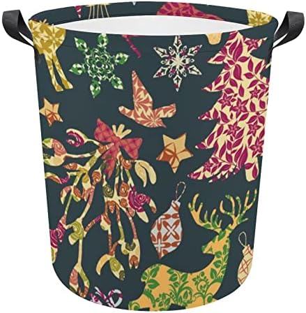Lavanderia cesto de moda sem costura cesto de lavanderia com alças cesto dobrável Saco de armazenamento de roupas sujas