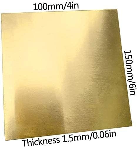 Placa de latão Kekeyang Folha de bronze para folha de cobre para artesanato de metal, espessura várias especificações de metal folha de metal
