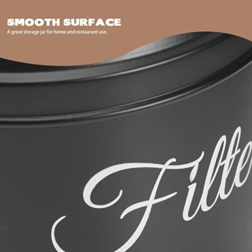 Suporte de filtro de café Luxshiny, portador de filtro, recipiente de armazenamento de filtro de café com recipiente redondo de recipiente