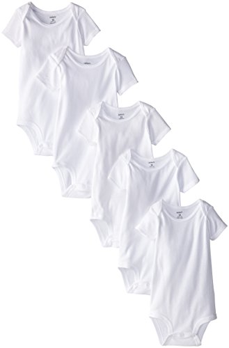Bodysuits de pacote de 5 pacote de 5 pacote de Carter - branco - 9 meses