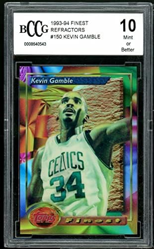 1993-94 Melhores Refratores 150 Kevin Gamble Card BGS BCCG 10 Mint+
