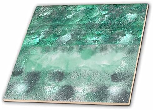 Imagem de 3drose da pintura moderna com verde e cinza em márumos - azulejos