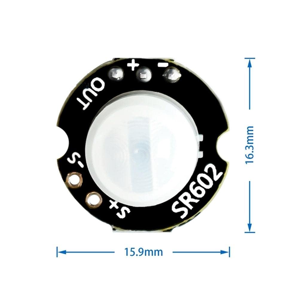 Micro SR602 Pequeno Módulo de Sensor de Infraverso do Corpo Humano Módulo Piroelétrico Sensor de Chave Indutive PI PI