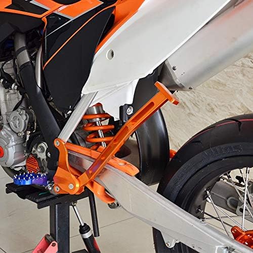 NICECNC Orange Billet Kick Stand Stand & Spring Compatível com KTM 250 350 450 SXF 2011-2015.125 150 SX 2012-2015.250