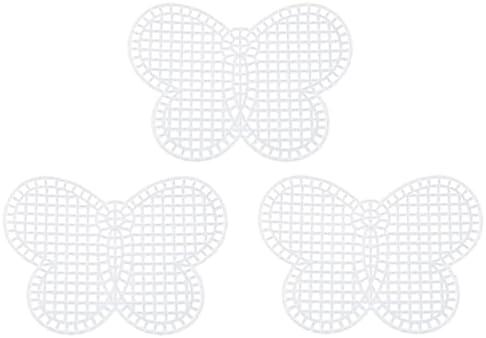 JCBIZ 10PCS Mesh plástica Lençóis plásticos de borboleta para ponto cruzado, projeto de malha de malha de malha