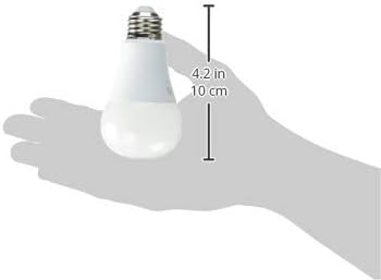 A iluminação GE LED A19 lâmpada com base média, 9 watts, branca macia, 8-pacote, não-minúscula
