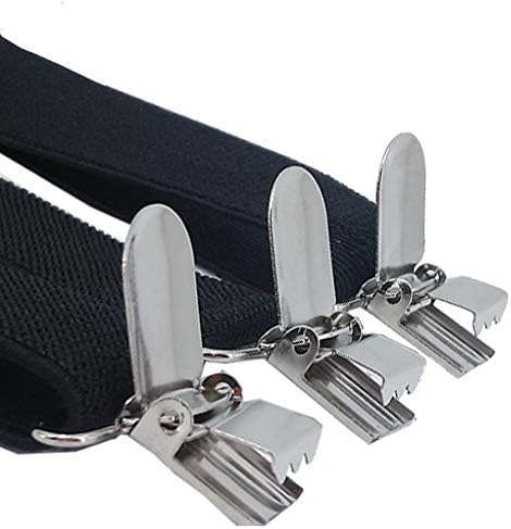 Suspenders de Navisima para crianças - suspensórios ajustáveis ​​para meninas, criança, bebê - design elástico -back com fortes clipes de metal