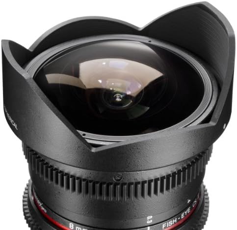 Walimex Pro 8mm f/3.8 Vdslr Fisheye Lens Versão II para Canon EF