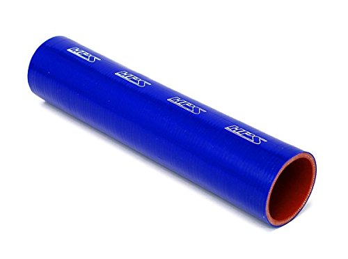 HPS 5/16 ID, 12 Comprimento, mangueira de tubo de acoplador de silicone, alta temperatura reforçada com 4 policiais, 100 psi máx. Pressão, 350f máx. Temperatura, ST-81136-azul, silicone, azul