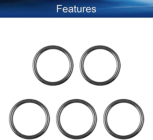 Yinpecly o anel fivela de fivela de 250 mm de liga de zinco multifuncional fivela para sacos de hardware Belts Diy Keychains