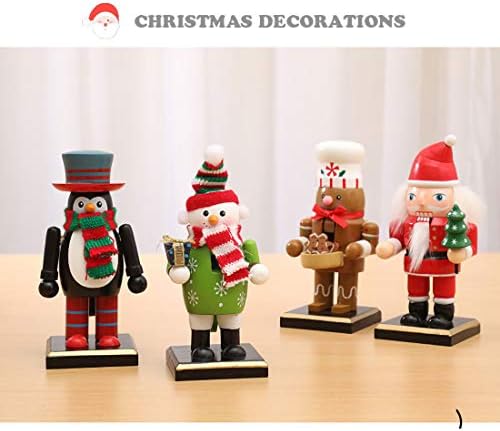 Decorações de Natal do Hizq, Decoração de Table de Puppet de Chef de Chef de Chef Santa Penguin, adequado para Halloween e Natal