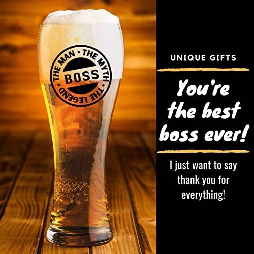 Presentes de chefe OneBttl para homens, copo de cerveja para chefe, copo de 15 oz de cerveja, caneca de cerveja, ideia