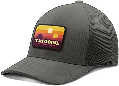 Bustedtes Tatooine National Park Patch Hat - Capinho de beisebol para homens Mulheres Breathable Flex Flex com tampa de aeronave
