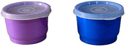 Conjunto de recipientes de plástico Tupperware, conjunto de 2 -125 ml cada