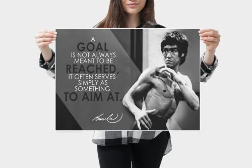 Bruce Lee Quotação Motivacional Poster Inspirador Posters Posters de ginástica Fitness Decoração de ginástica Treino