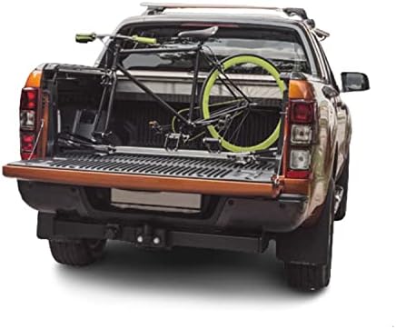 OMAC Rack de bicicleta de porta-malas para Ford Ranger, 3 portador de bicicleta, carga de 112 libras, alumínio e aço, sistema de