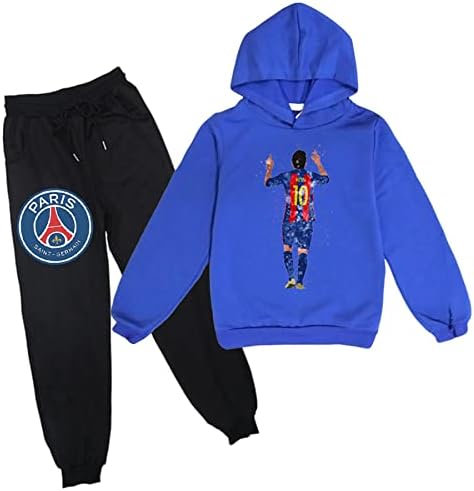 BOOTFU Teens Boys Casual Capuz Sweatshirts Define Lionel Messi Tracksuit
