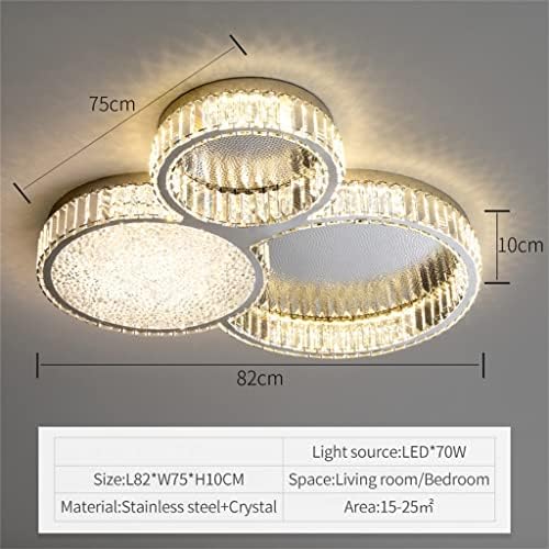 Sdfgh Teto Luz K9 Luz LED de cristal para sala de estar sala de jantar cozinha decoração de casa decoração de teto suspensão