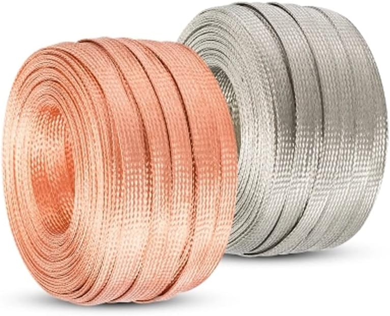 Rede de escudo de cobre de 10m de 2 mm a 10 mm de manga de cabo anti-interferência por energia, áudio, bainha de metal do alto-falante-