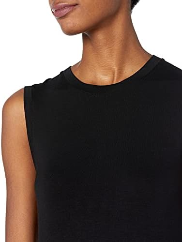 Essentials Women's Jersey Rellaxed-Cit-Sleeve Swing Dress