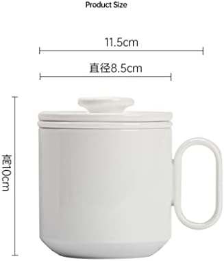 N/uma xícara de café com tampa de water xícara de água feminina copo de presente de cerâmica de grande capacidade para café da manhã