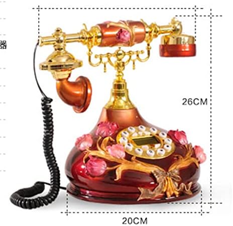 Zjhyxyh europeu vintage fixo líquido rústico Antigo telefone novo decoração de casa Ornamentos da sala de estar