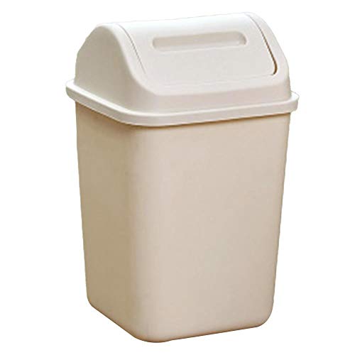 Lata de lixo lata de lixo, lata de lixo doméstico, lixo quadrado com tampa, cesta de papel higiênico, tamanho: 10L, lixo de
