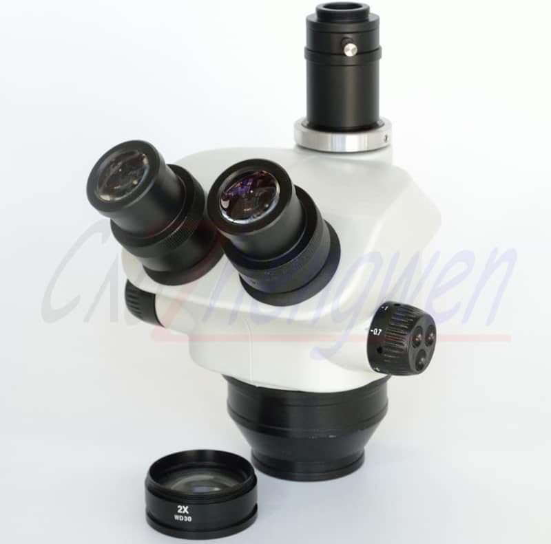 Guoshuche Fycope 7x- 50x 14x- 100x Microscópio estéreo Trinocular Microscópio Trinocular Cabeça + WF10X/ 22mm Óculos de visão grande de visão para observação natural/ inspeção de peças