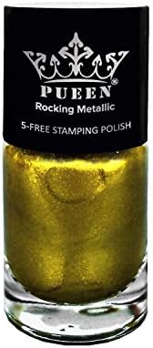 Pueen Bocking Metallic Achaness para estampagem de unhas Big 5 -Free Formula Color de unhas Laca -BH000583