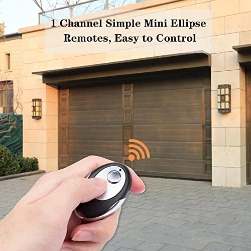 Controle remoto da porta de garagem Compatível com 390MHz Red/Orange Aprenda o botão Substituição para elevador 970lm/971lm/972lm/973lm