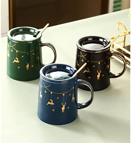 N/A Cerâmica com tampa da sala de estar em casa nórdica xícara de água conjunta de xícara de chá fria de chá de chá