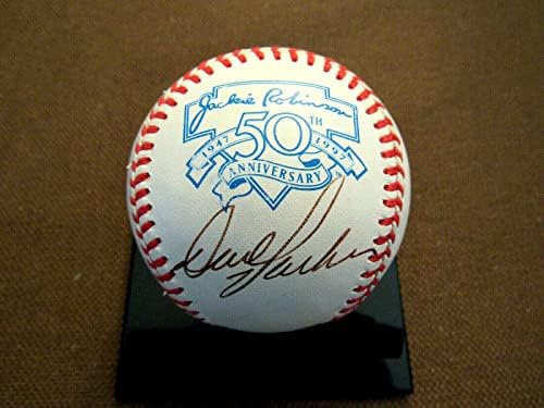 Dave Parker MVP Pirates Reds assinado Auto Jackie Robinson 50th Oal Baseball JSA - Bolalls autografados