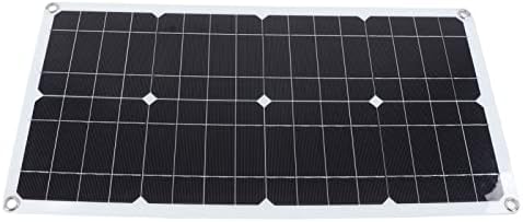 Kit de painel solar, kit de painel solar monocristalino de 250W com portas USB de controlador de carga 10A para trailer de carregamento