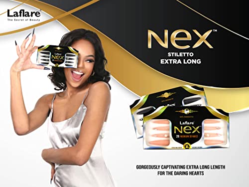 Laflare Nex 3D prego, artesanal longo e com comprimento Xlong acrílico FALK Press