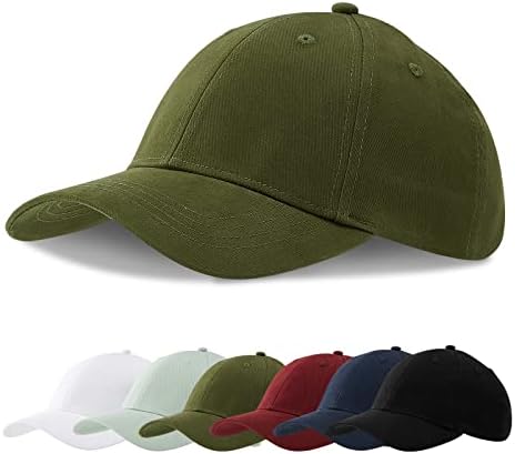 Capas de beisebol do Zowya Strethy Snapback para homens Hat de algodão atlético respirável e protetora do sol para o golfe