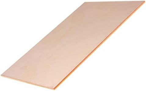 Havefun Metal Copper Foil de cobre Square Flat Row Stick Sheet Block Plate Matérias -primas 2pcs Placa de latão