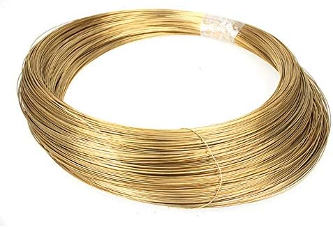 WSABC Solid Yellow Brass Wire Bitle Round Soft, Dia 2,5mm
