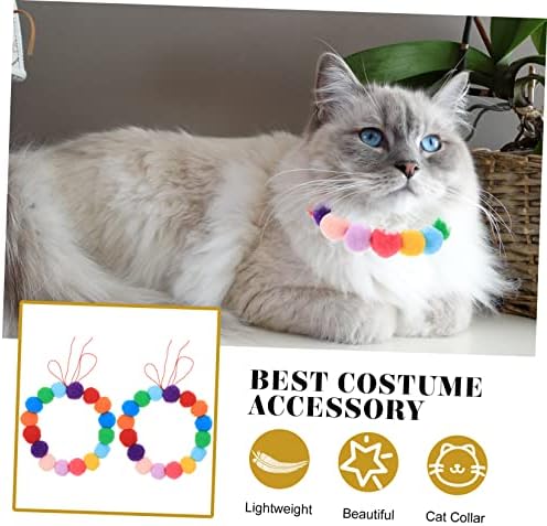 Balacoo Pet Collar Colar Ornamento ao ar livre Palhaço decoração Decoración de para para o exteriores 2pcs colar de gatinho portátil