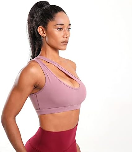 One ombro Sport Bra for Women Women Workout Sexy Cutout Yoga Bra