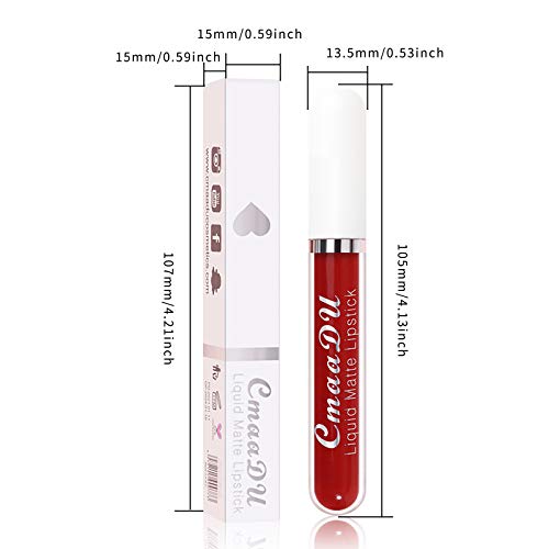 Lipstick Kids Lip de longa impermeabilização de longa duração de 18 cores e lipstick antiaderente de 2,5 ml de batom de batom