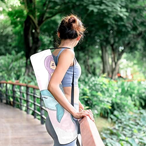 Mermaid Yoga Mat Carrier Bag com alça de ombro de ioga bolsa de ginástica Bolsa de praia