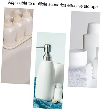 Cabilock 6 PCs Sofre de Gel Solder Body Wash recipiente pendurado prateleiras de armazenamento por suporte de armazenamento sem rastreio Detergentes sem punção sem traço sem traço adesivos de shampoo shampoo titulares