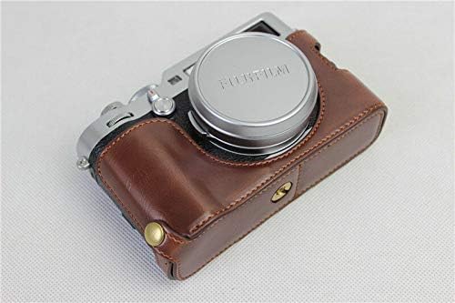 Caso de capa de câmera de couro PU Half corpo para Fujifilm Fuji Finepix X100V