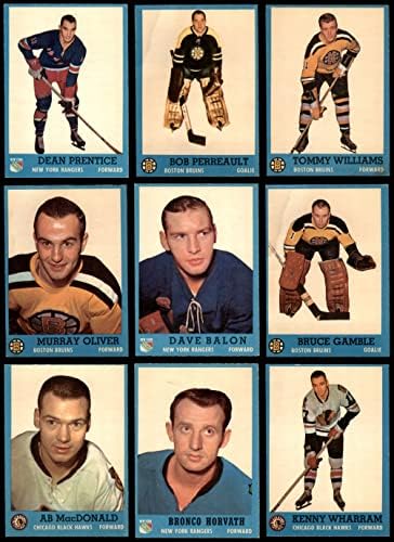 1962-63 Topps Hockey quase completo conjunto Ex/Mt