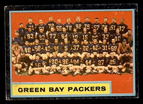 1962 Topps # 75 Packers Team Green Bay Packers VG/EX Packers