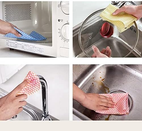 Rano preguiçoso Limpeza de tarefas domésticas sem tecido não tecido absorve água e não perde cabelos domésticos seco e úmido uso duplo